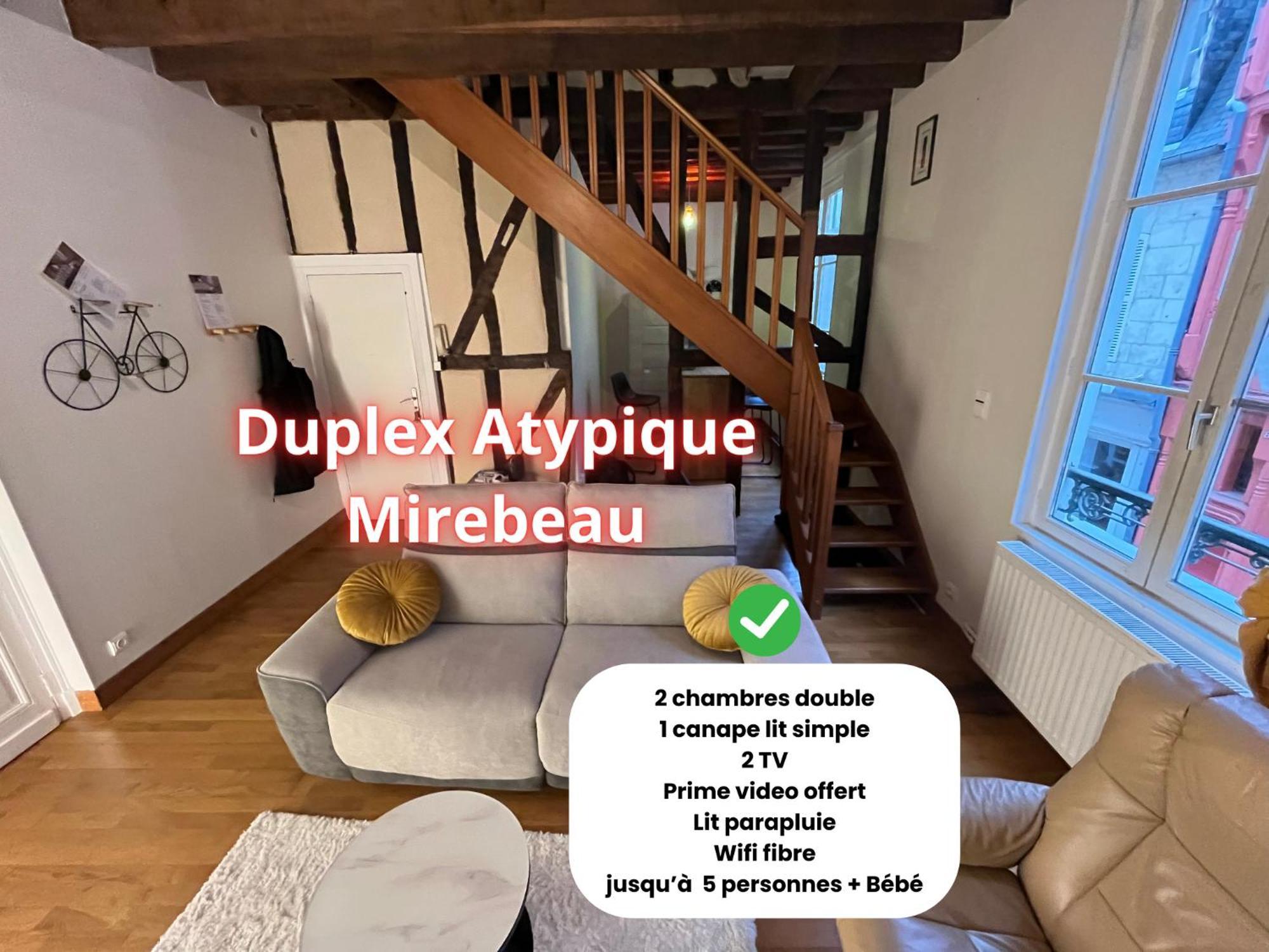 شقة L'Atypique Mirebeau - T3 Duplex - Centre Historique بورج المظهر الخارجي الصورة